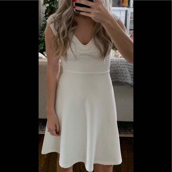 Too Good to Be True Criss Cross Cut Back Ribbed Mini Dress - Picture 11 of 12